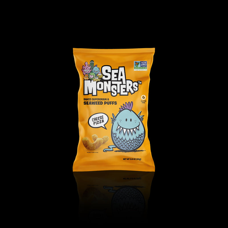 Cheese Pizza Seaweed Puffs Sea Monsters 99 Gr