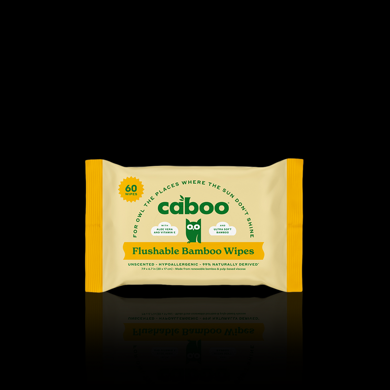 Flushable Bamboo Wipes 60 Wipes Caboo 1 Un