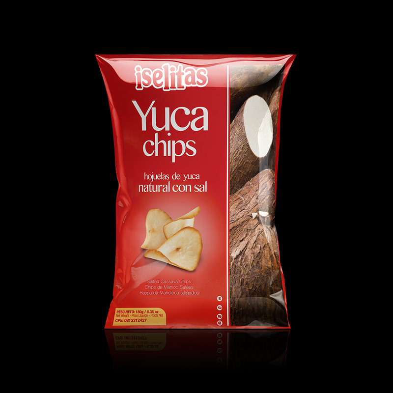 Yuca Chips Con Sal Iselitas 180 Gr