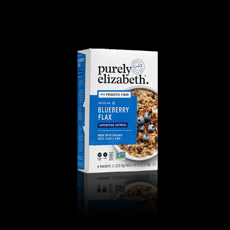 Blueberry Flax Superfood Oatmeal Purely Elizabeth 258 Gr