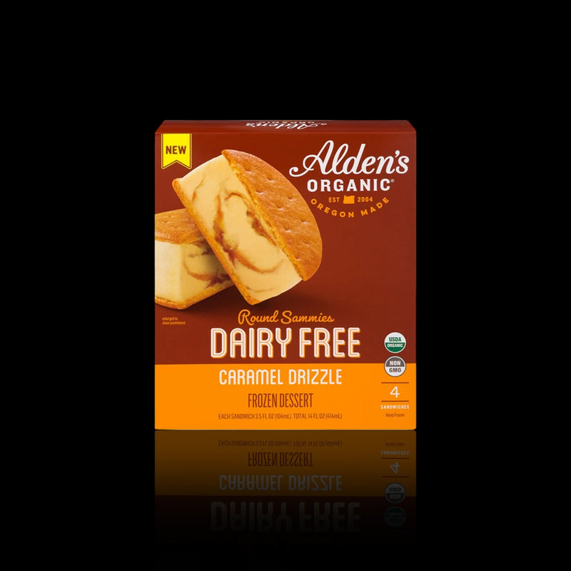 Caramel Drizzle Dairy Free Sammies Aldens Organic 414 Ml