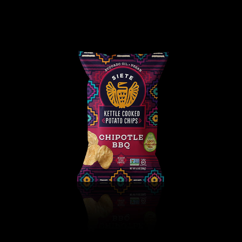 Chipotle Bbq Kettle Cooked Potato Chips Siete 158 Gr