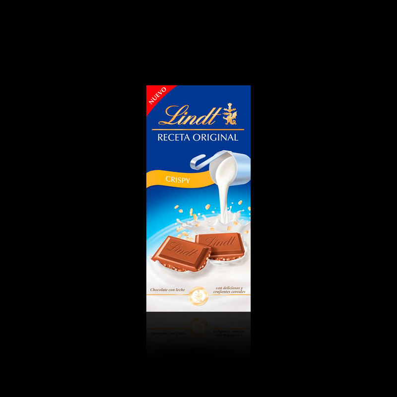 Chocolate De Leche Crispy Receta Original Lindt 125 Gr