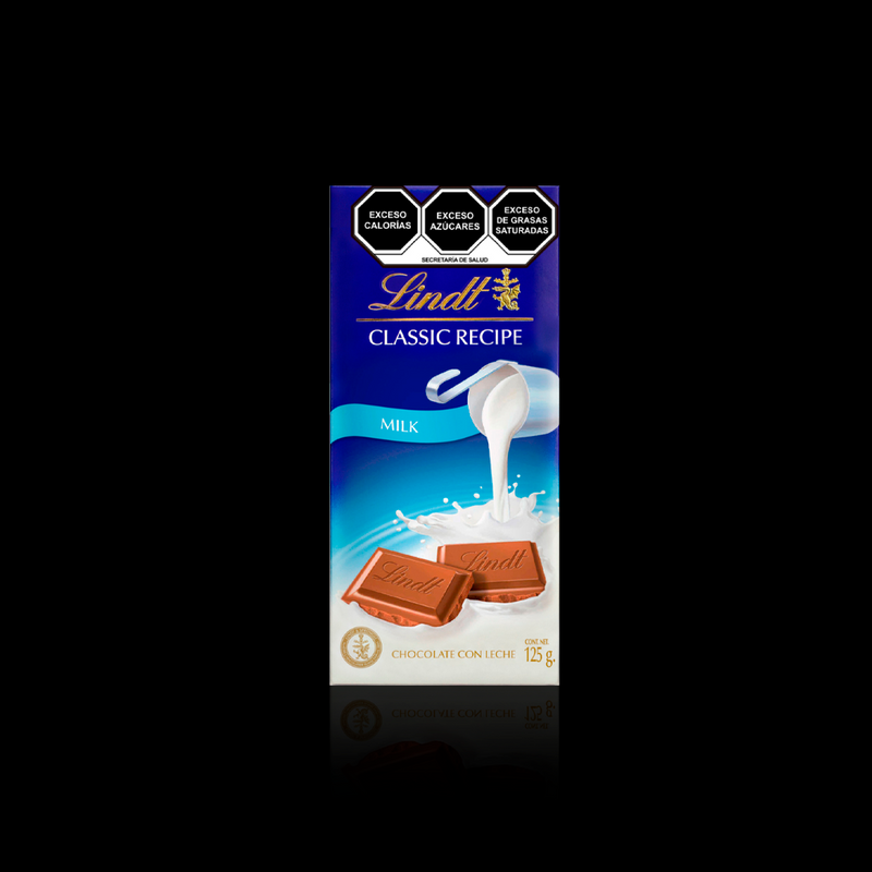 Chocolate De Leche Receta Original Lindt 125 Gr