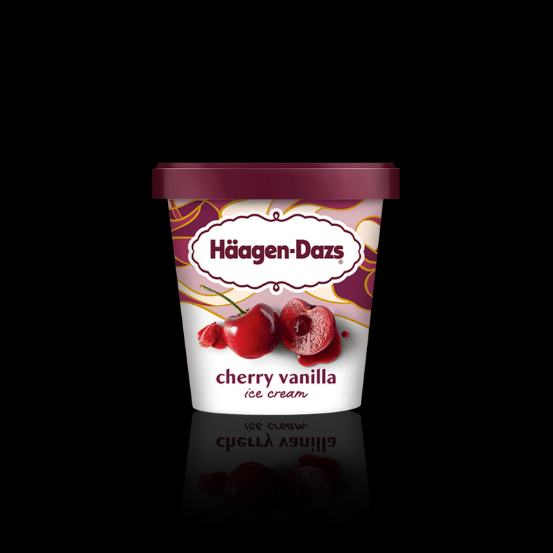 Ice Cream Cherry Vainilla Haagen Dazs 414 ML