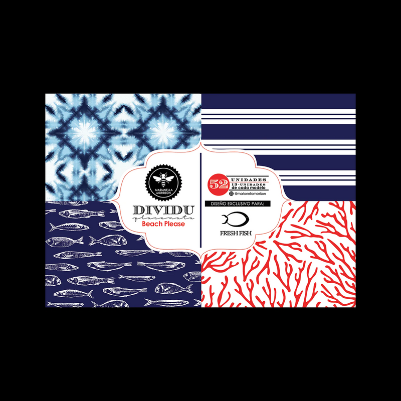 Block de individuales de Papel Beach Please