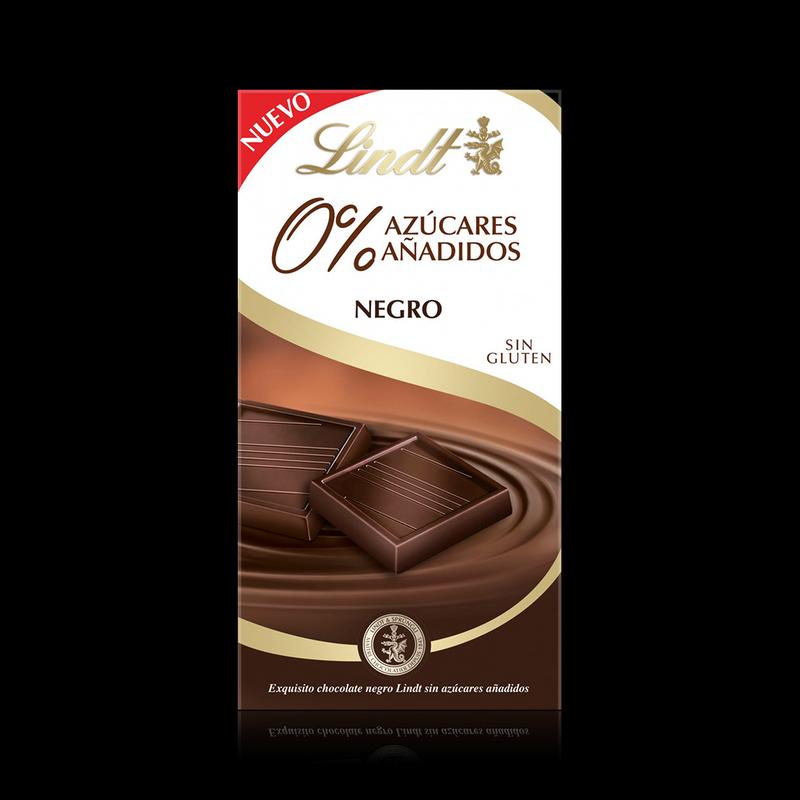 0% Azucares Añadidos Negro Lindt 100 Gr