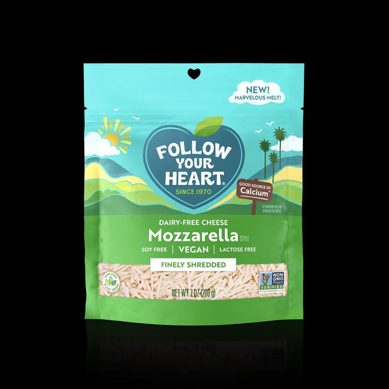 Finely Shredded Mozzarella Follow Your Heart 200 Gr