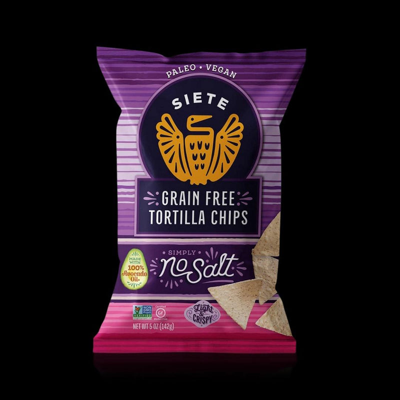 Tortilla Chips Grain Free No Salt Siete 142 Gr