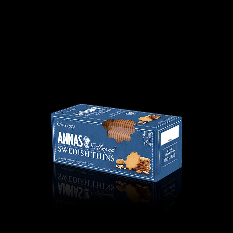 Almond Swedish Thins Annas 150 Gr