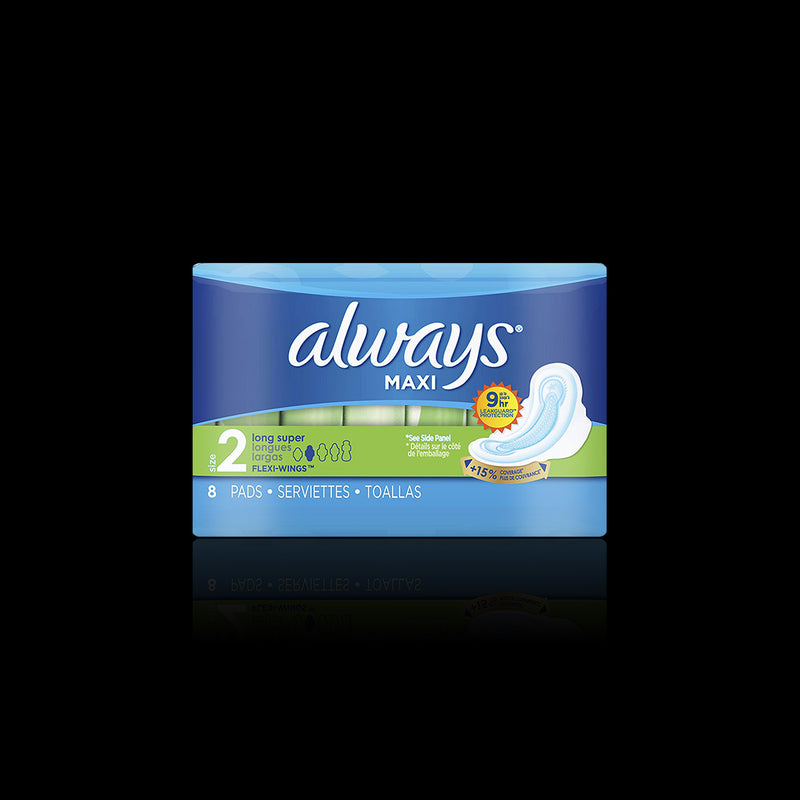 Maxi Long Super Flexi Wings Always 8 pads