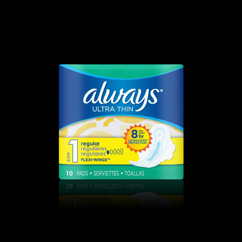 Ultra Thin Regular Flexi Wings Always 10 pads