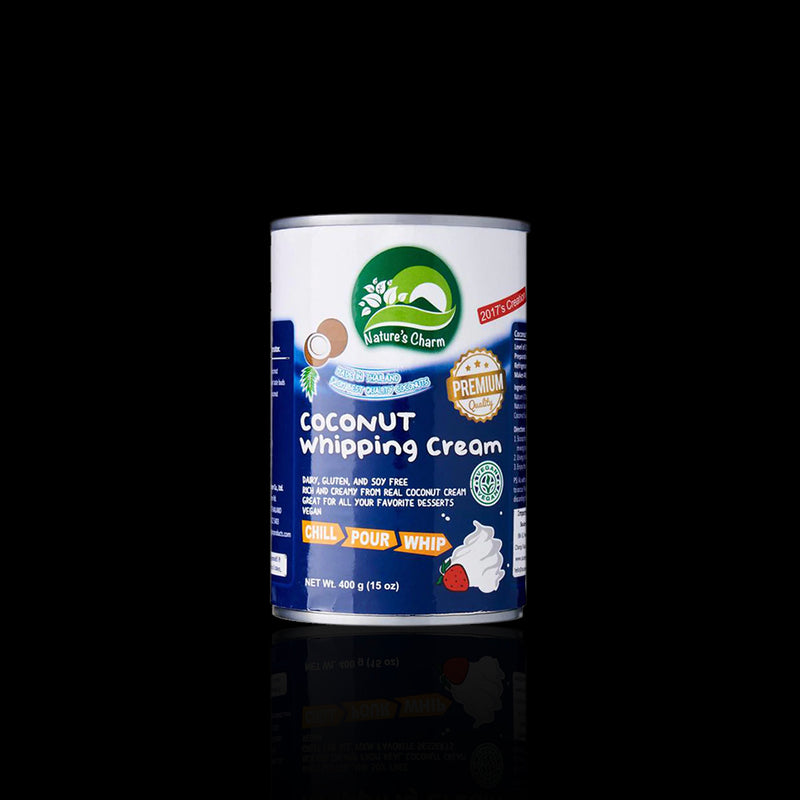 Coconut Whipping Cream Natures Charm 400 Gr