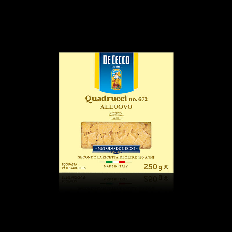 Quadrucci N 672 All Uovo De Cecco 250 Gr