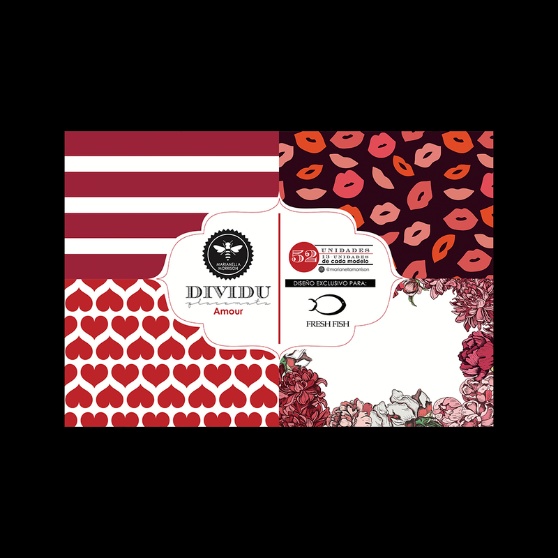 Block De Individuales De Papel Dividu Amour