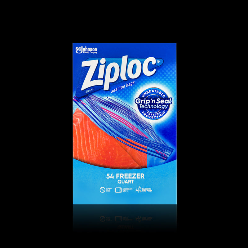 Freezer Quart Ziploc 54 Bags