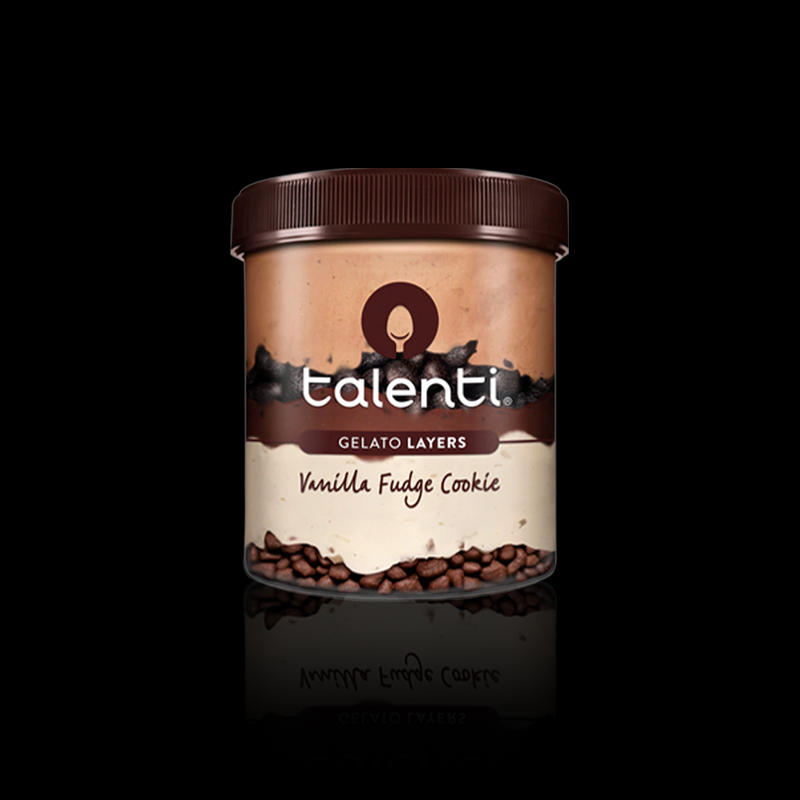 Gelato Layers Vanilla Fudge Cookie Talenti 473 Ml