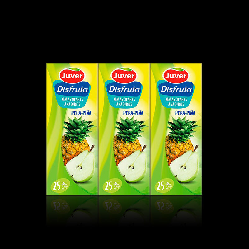 Jugo Pera Piña Juver 3 pack 200 ml