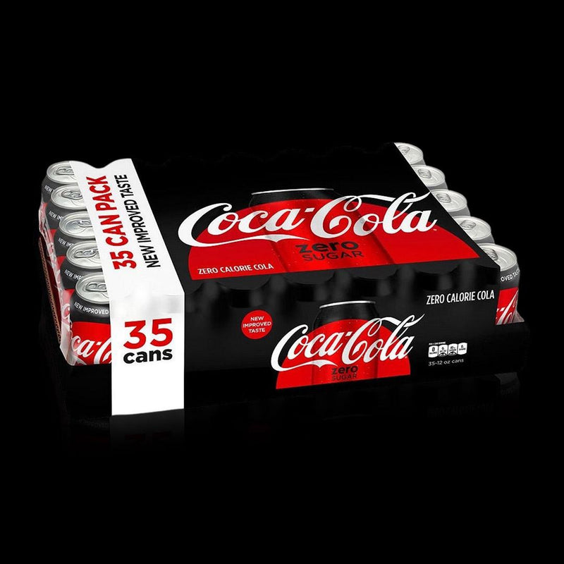 Caja de 35 Zero Calorie Cola Coca Cola 355 ML
