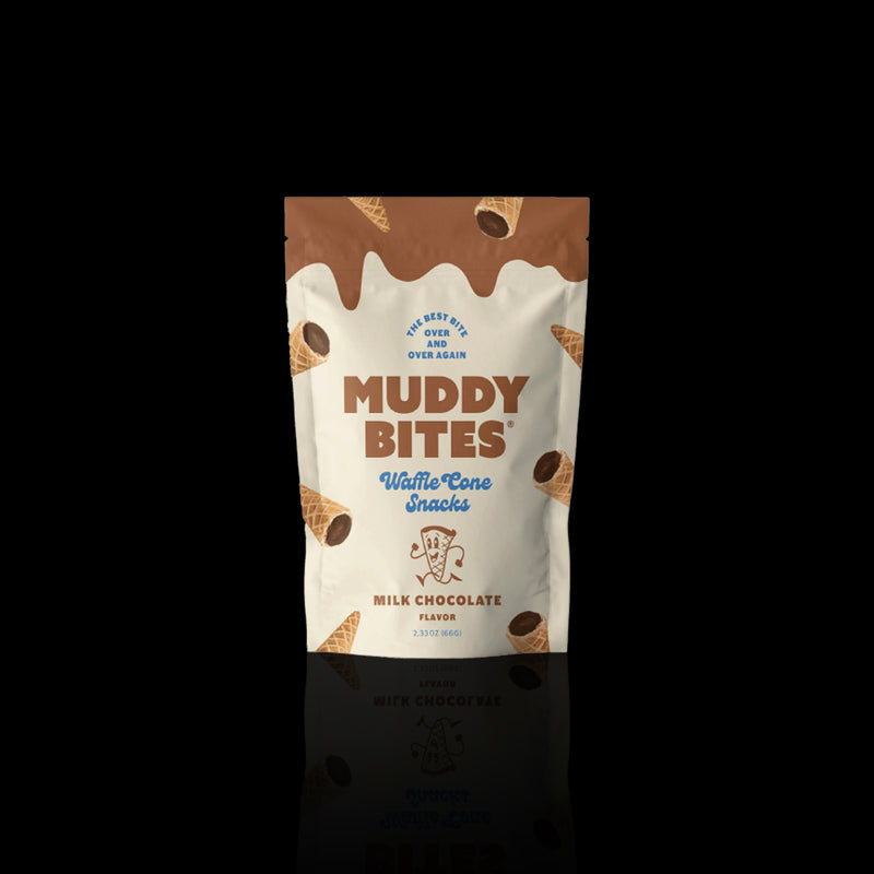 Milk Chocolate Waffle Cone Snacks Muddy Bites 66 Gr