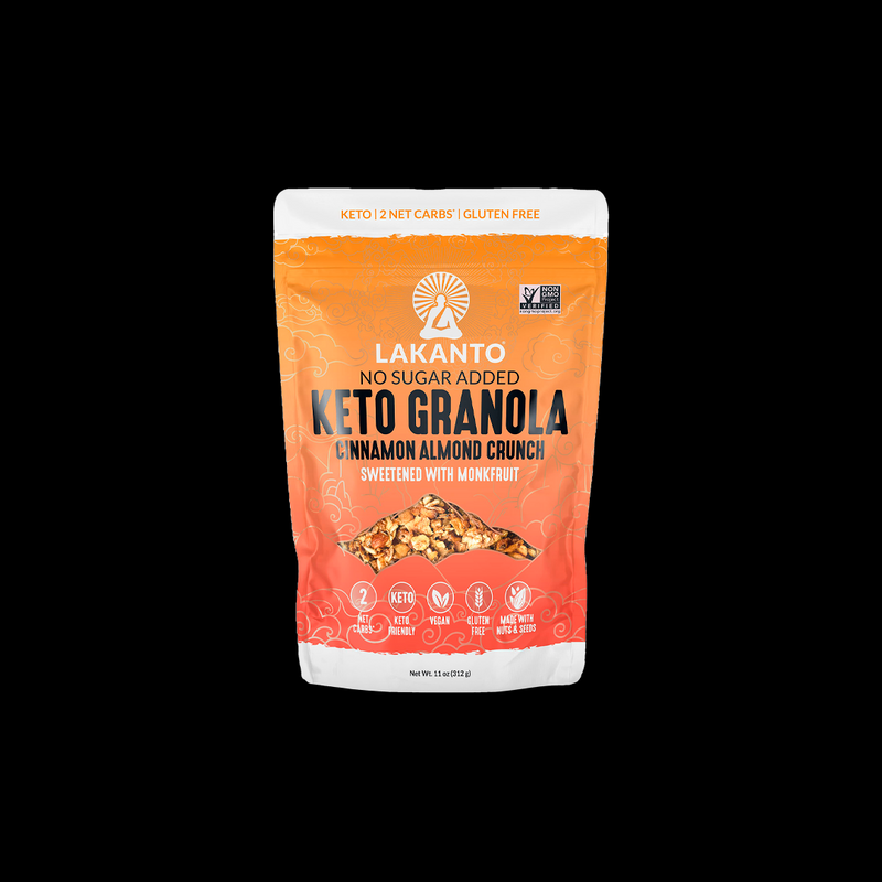 No Sugar Added Cinnamon Almond Crunch Granola Lakanto 312 Gr