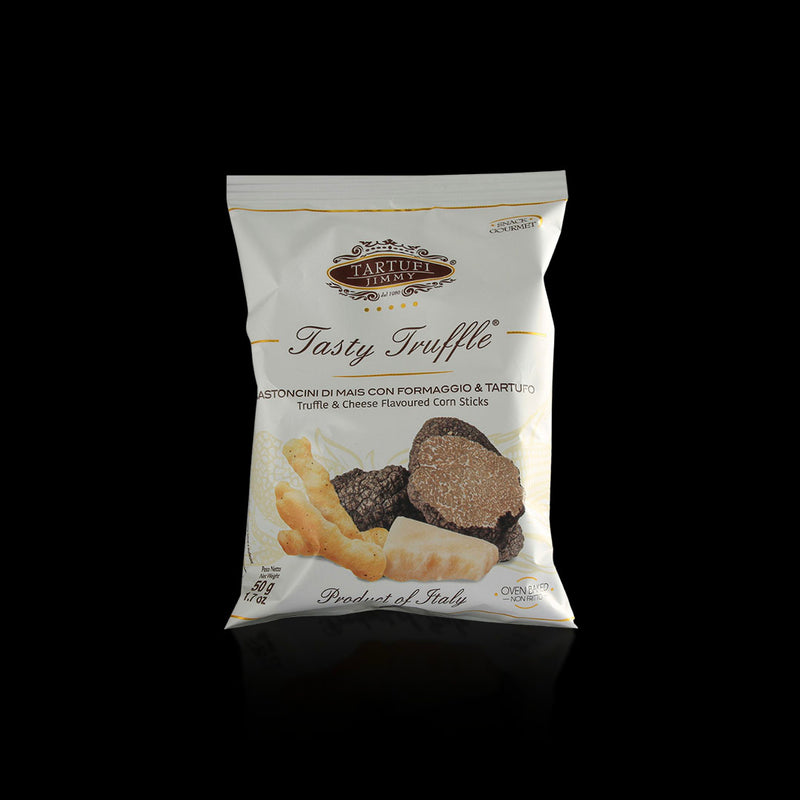 Truffle & Cheese Flavoured Corn Sticks Tartufi Jimmy 50 Gr