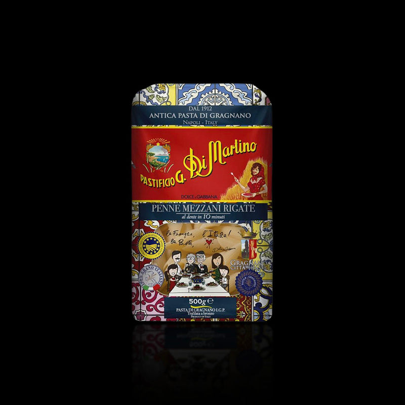 Penne Mezzani Rigate Pastificio Di Martino 500 Gr