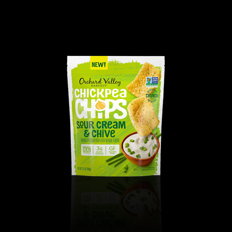 Sour Cream & Chive Chickpea Chips Orchard Valley 99 Gr