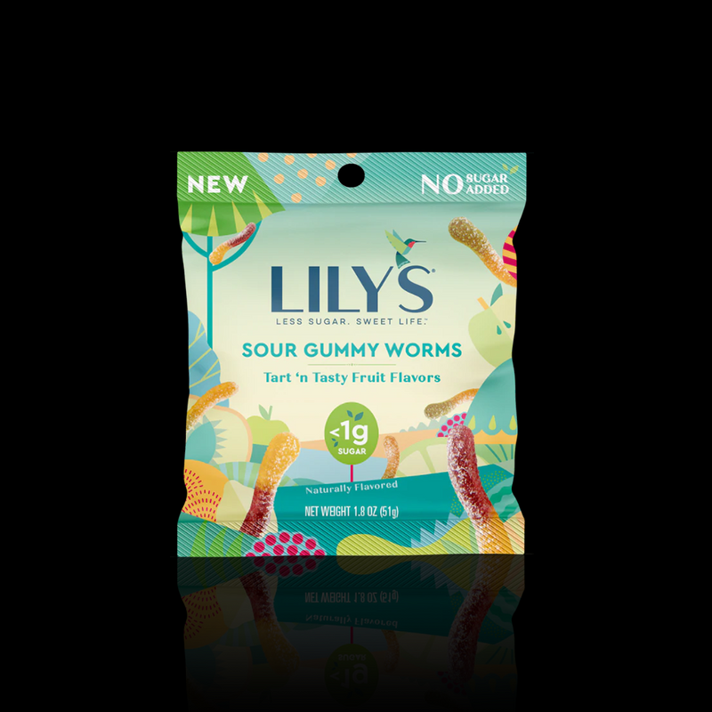 Sour Gummy Worms Lilys 51 Gr