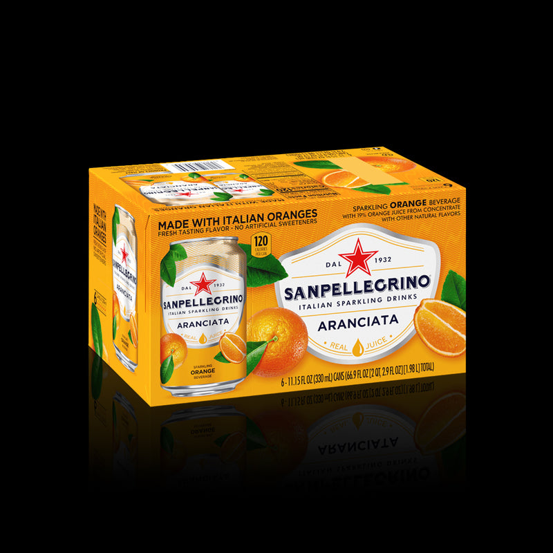 Sparkling Orange Aranciata San Pellegrino 6 Pack X 330 ML