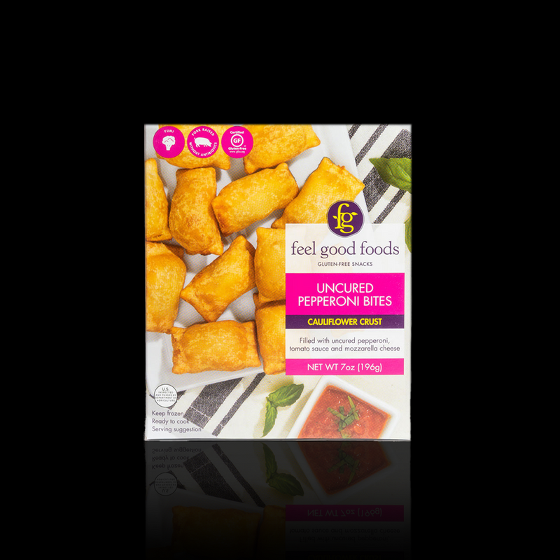 Uncured Pepperoni Bites Cauliflower Curst Feel Good Foods 196 Gr