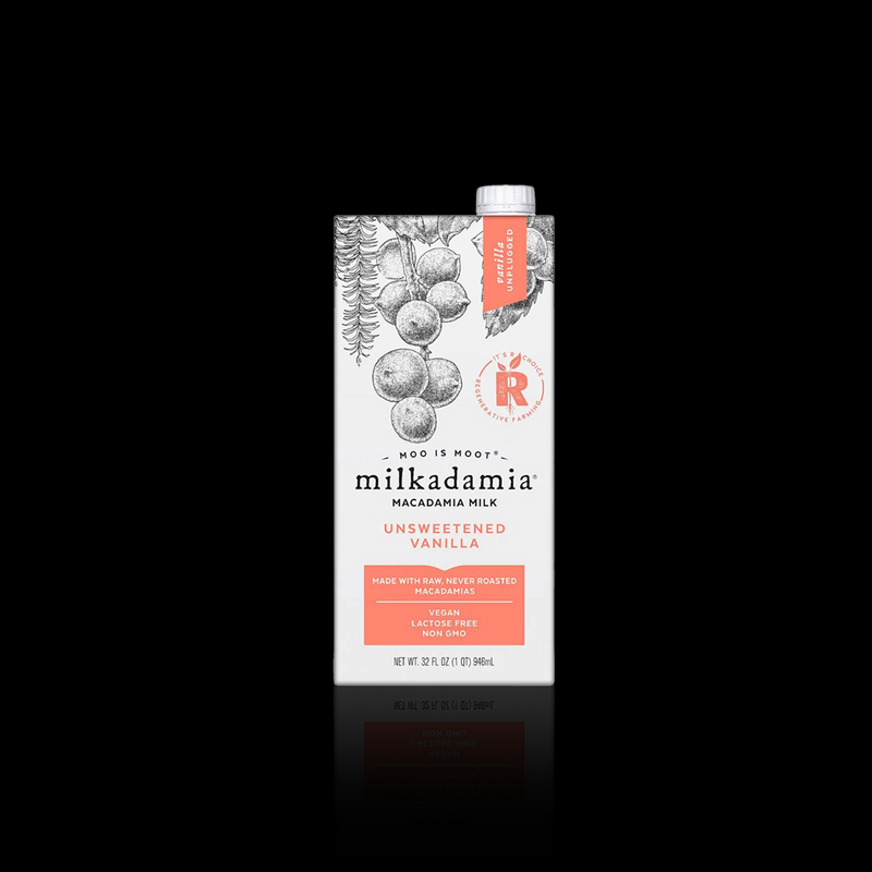 Unsweetened Vanilla Macadamia Milk Milkadamia 946 ML