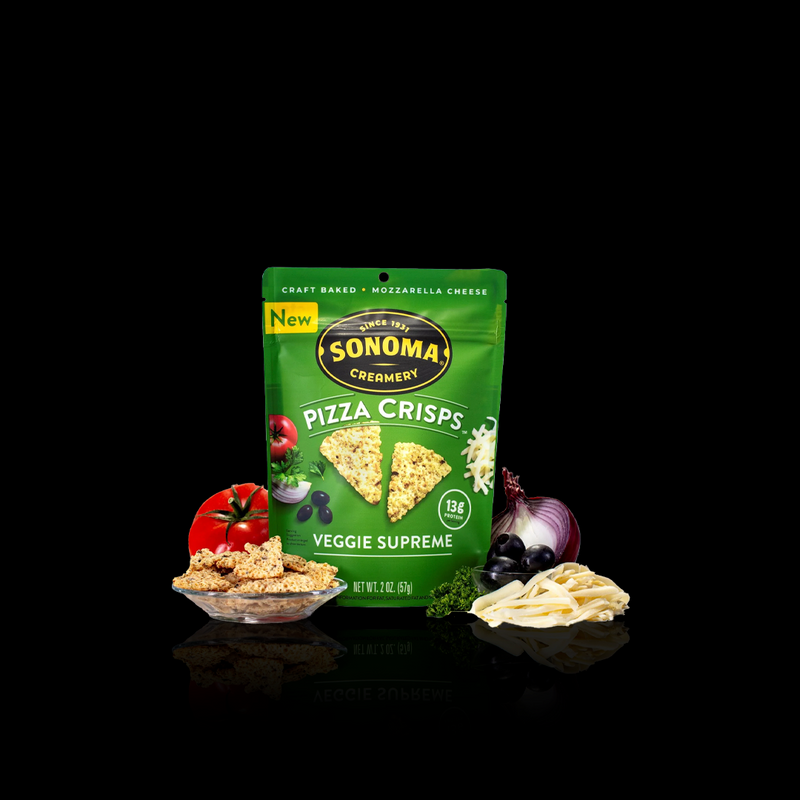 Veggie Supreme Pizza Crisps Sonoma Creamery 57 Gr