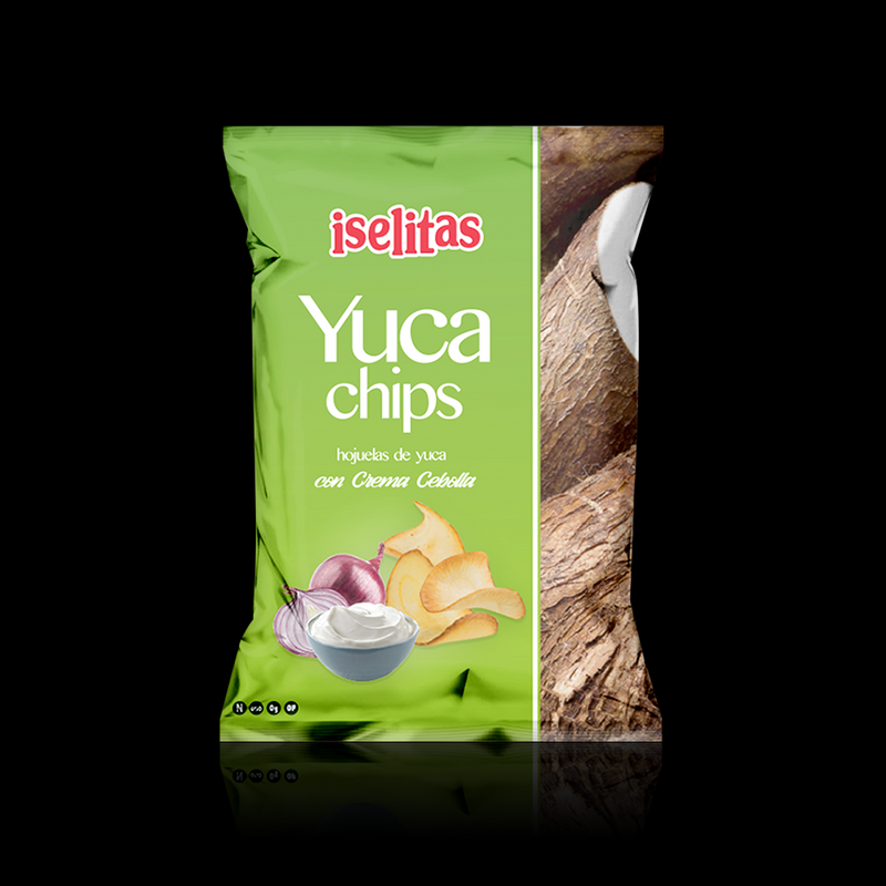 Yuca Chips Con Crema Cebolla Iselitas 180 Gr