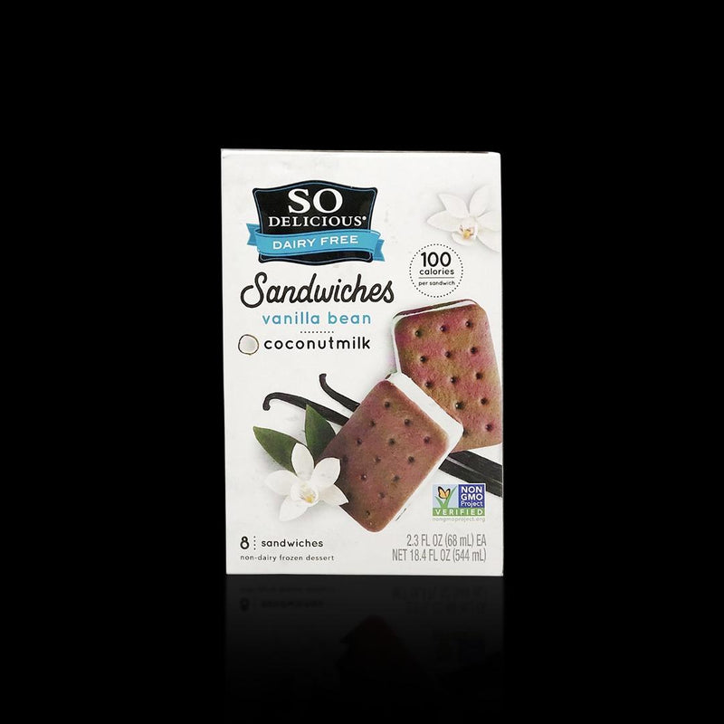 Coconutmilk Vanilla Bean Sandwiches So Delicious 544 ML