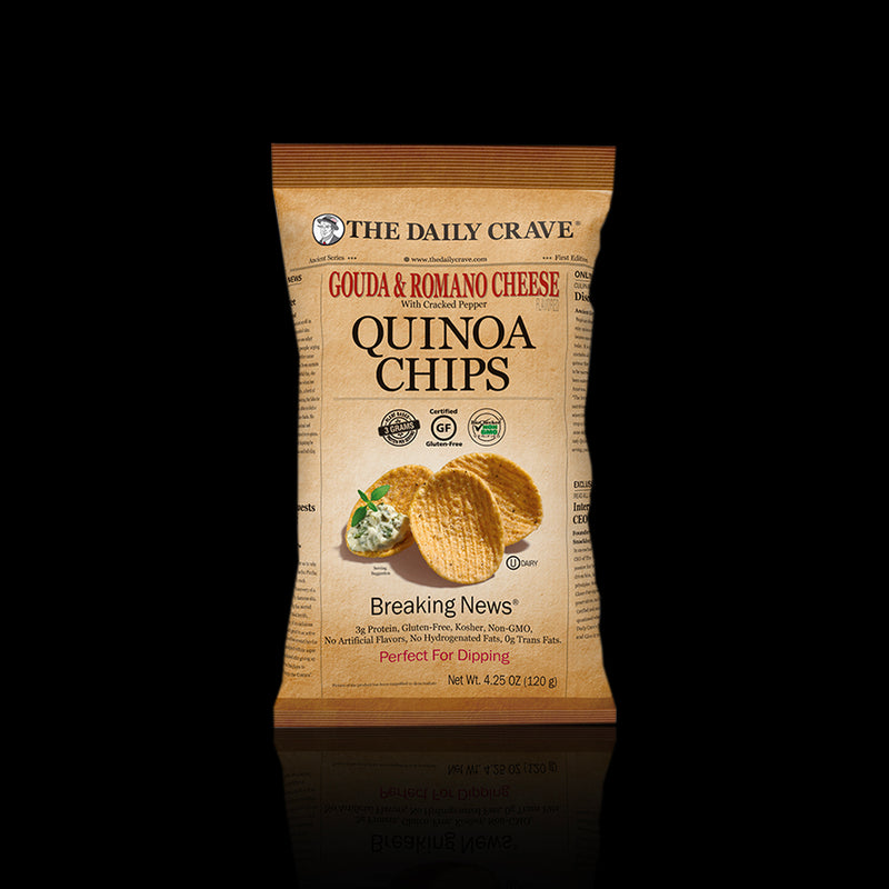 Gouda & Romano Cheese Quinoa Chips The Daily Crave 120 Gr