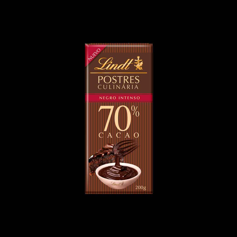 Postres Culinaria 70% Cacao Lindt 200 Gr